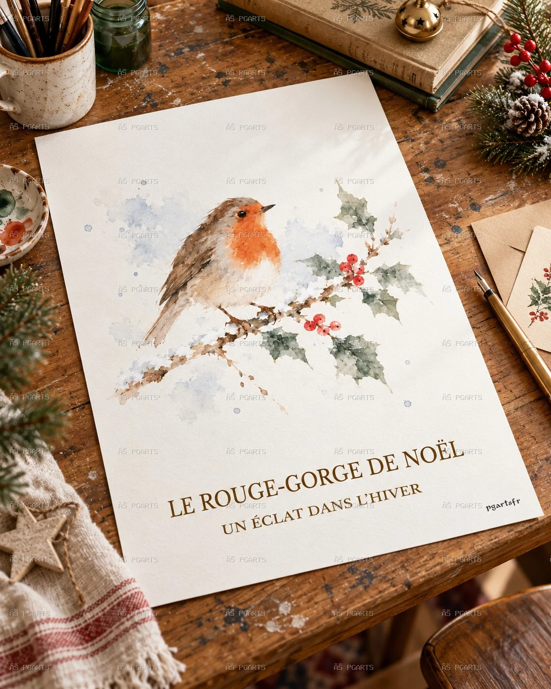 LE ROUGE-GORGE DE NOËL - Un éclat dans l’hiver