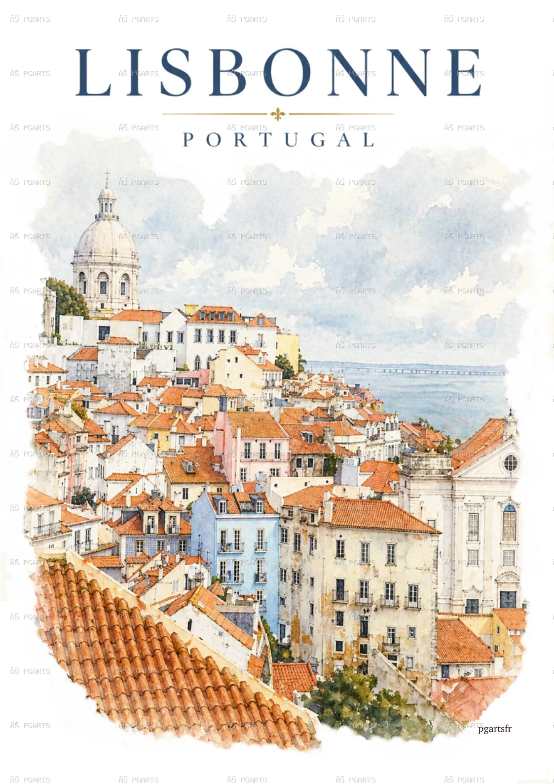 Affiche création impression Lisbonne Portugal