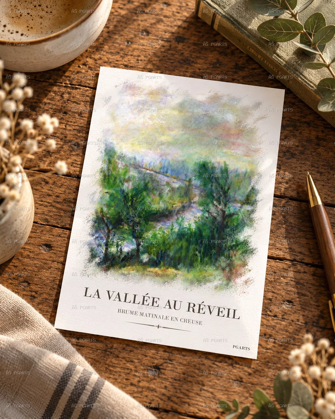 LA VALLÉE AU RÉVEIL — Brume matinale en Creuse
