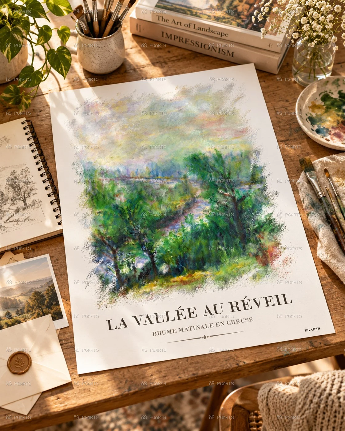 LA VALLÉE AU RÉVEIL — Brume matinale en Creuse