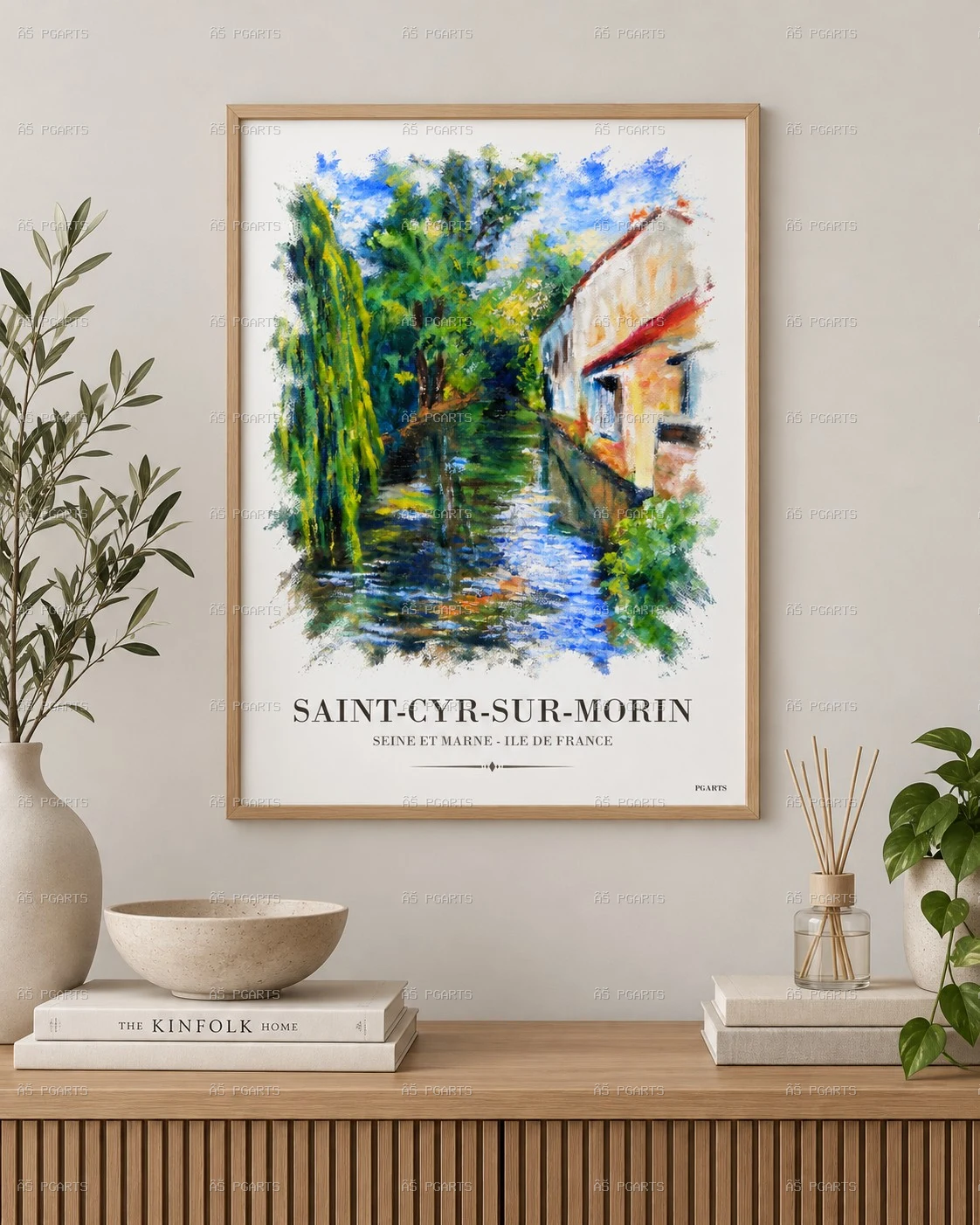 SAINT-CYR-SUR-MORIN - affiche et carte