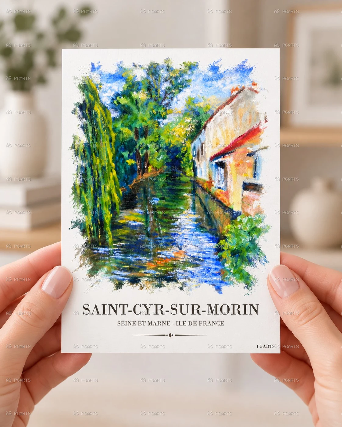 SAINT-CYR-SUR-MORIN - affiche et carte