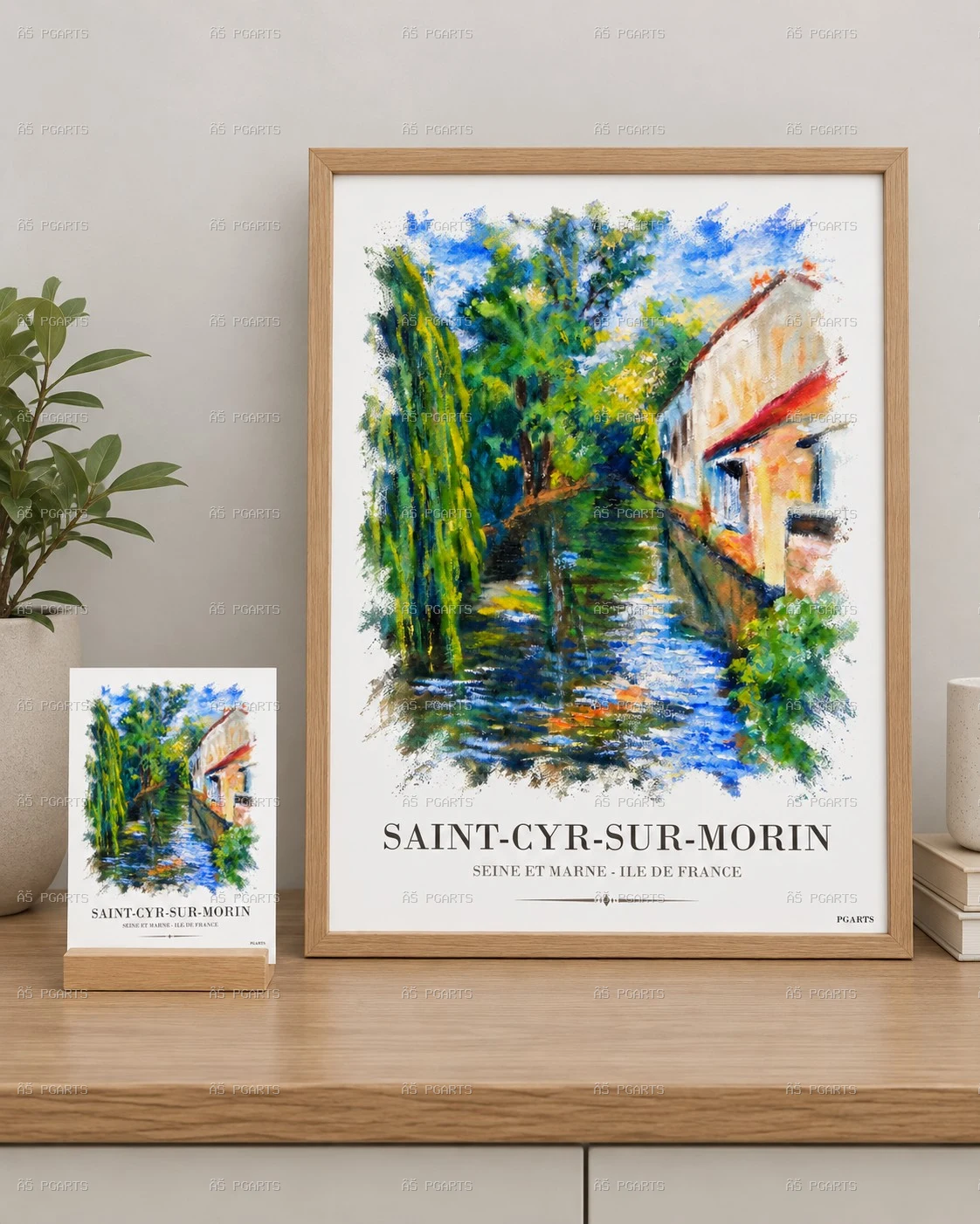 SAINT-CYR-SUR-MORIN - affiche et carte