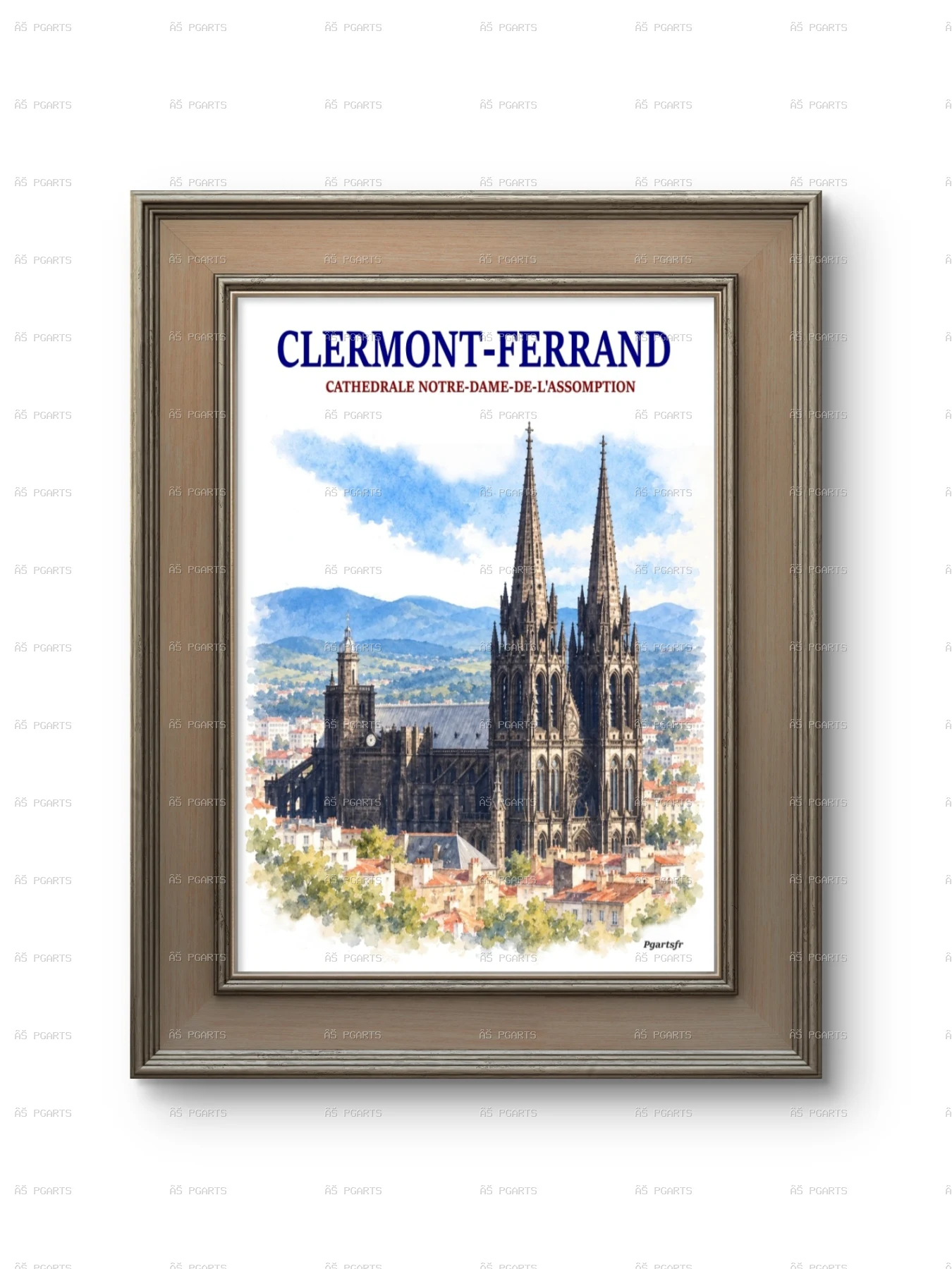 affiche Cathédrale N-D-de-l’Assomption à clermont ferrand