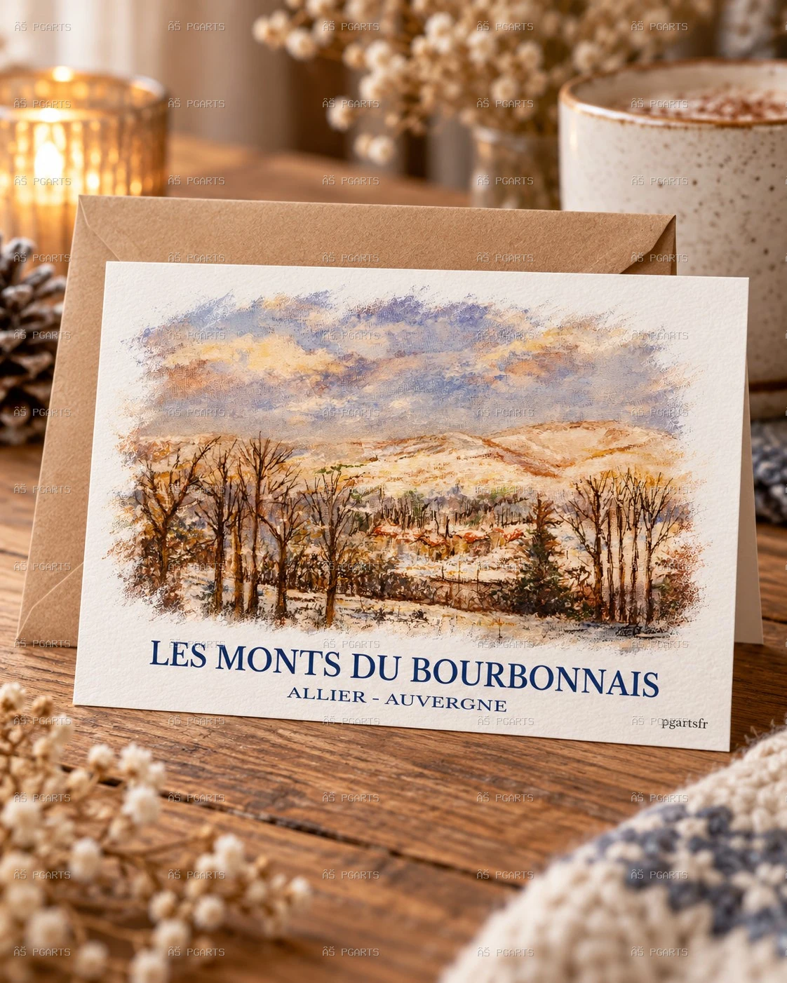 Les Monts Bourbonnais - carte
