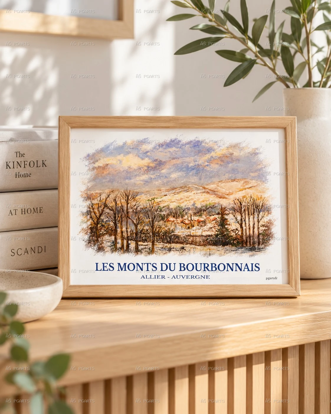 Les Monts Bourbonnais - carte