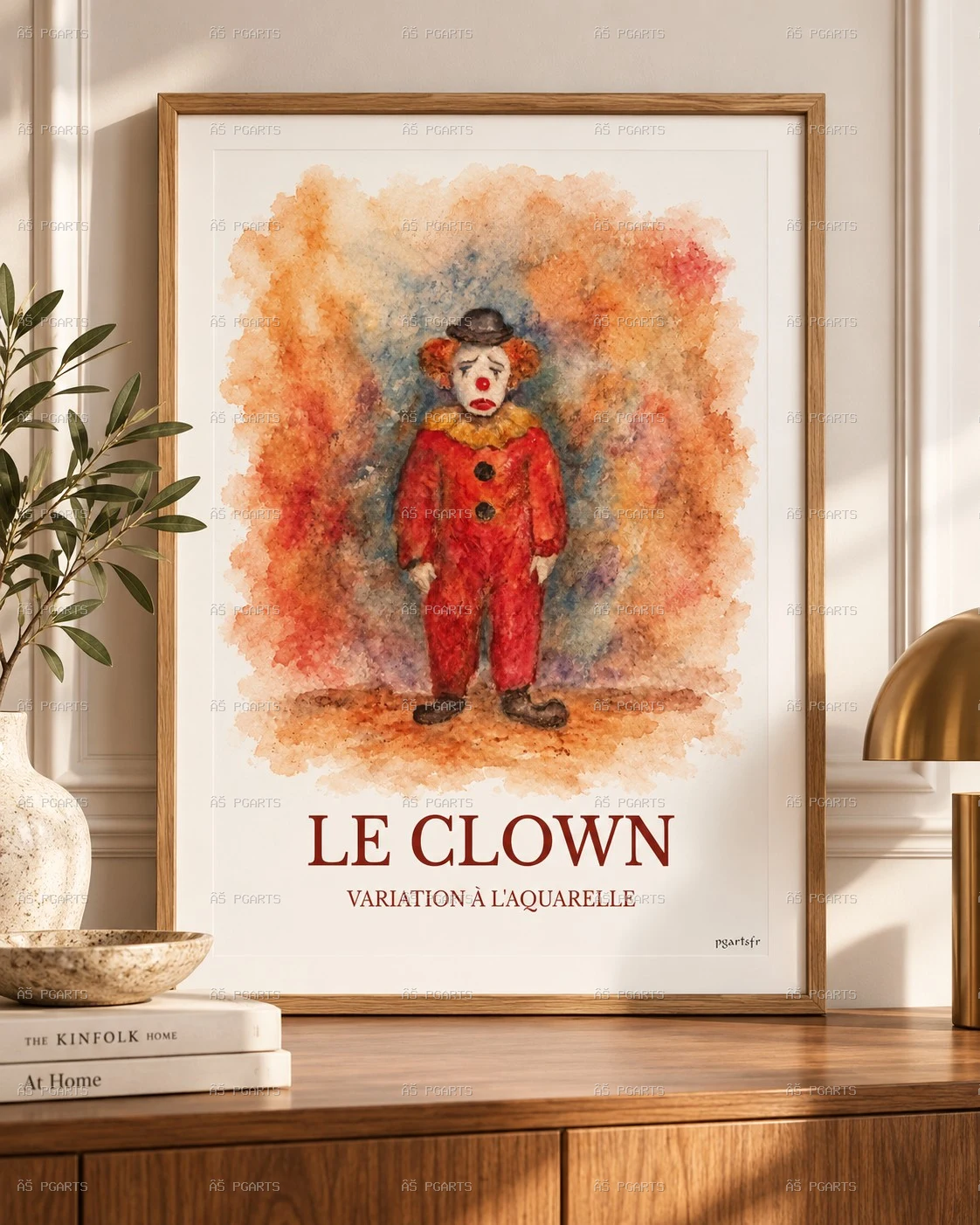 LE CLOWN - Variation à l’aquarelle